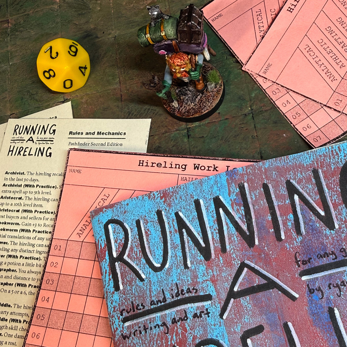Running a Hireling Book with Painted Miniature