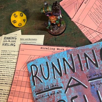Running a Hireling Book with Painted Miniature