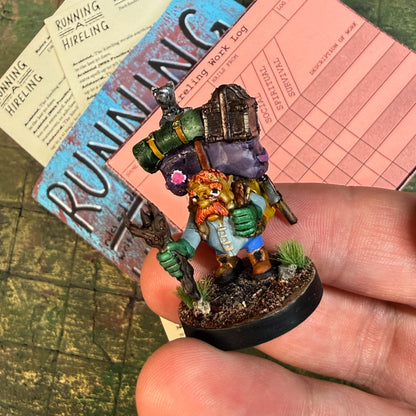 Running a Hireling Book with Painted Miniature