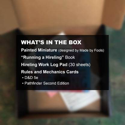 Running a Hireling Book with Painted Miniature