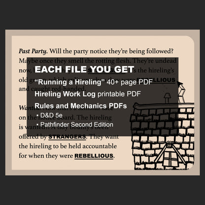 Running a Hireling Book (Digital Only)
