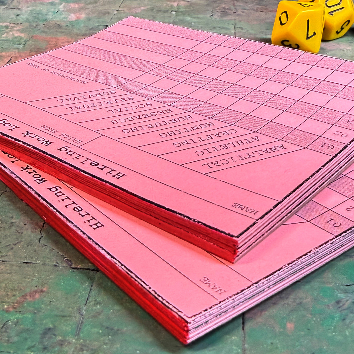 Hireling Work Log Refill Pad (30 sheets)