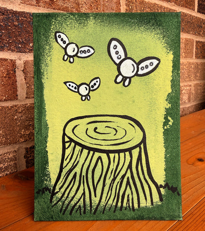 "At the Forest Veil" Canvas Painting (5" x 7")