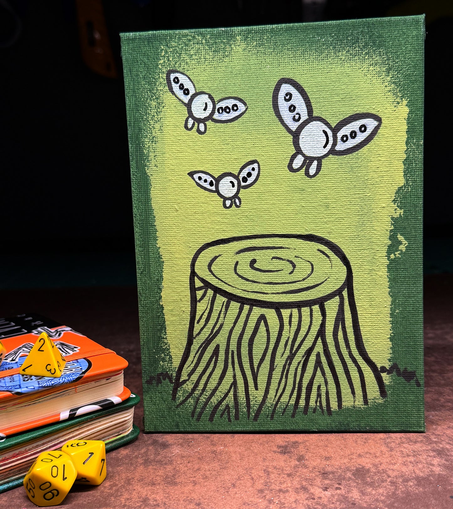 "At the Forest Veil" Canvas Painting (5" x 7")