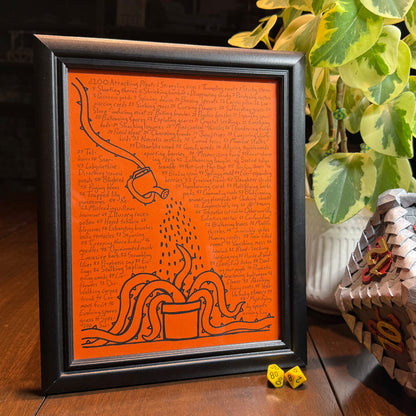 d100 Print: Attacking Plants! (8.5" x 11")