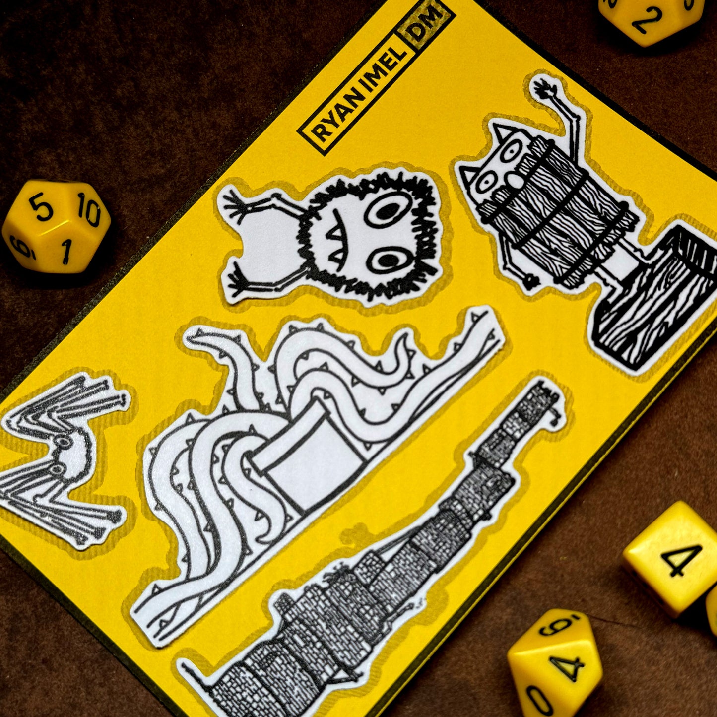 Monstrous Sticker Pack (5 Stickers)