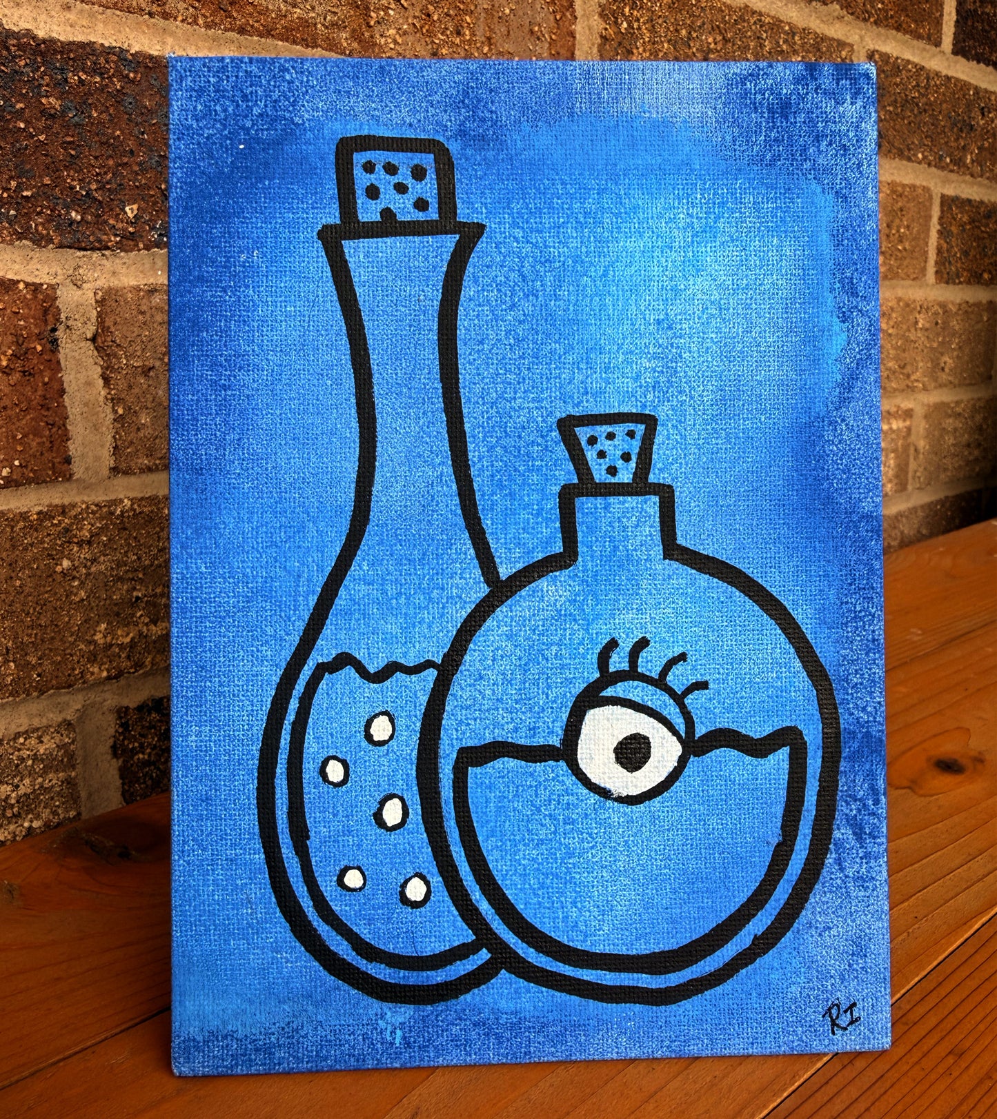 "Seeing Potions" Canvas Painting (5" x 7")
