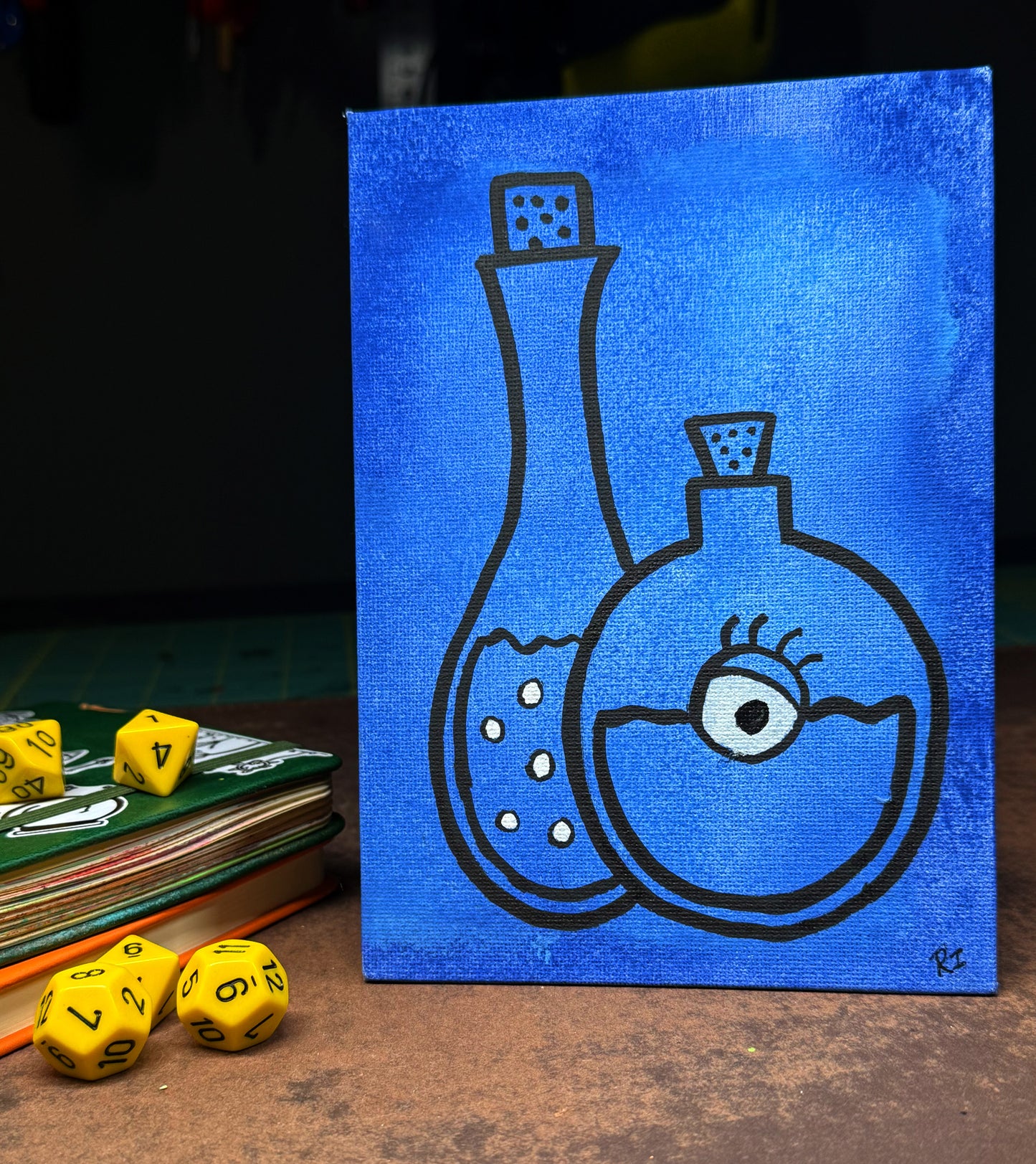 "Seeing Potions" Canvas Painting (5" x 7")
