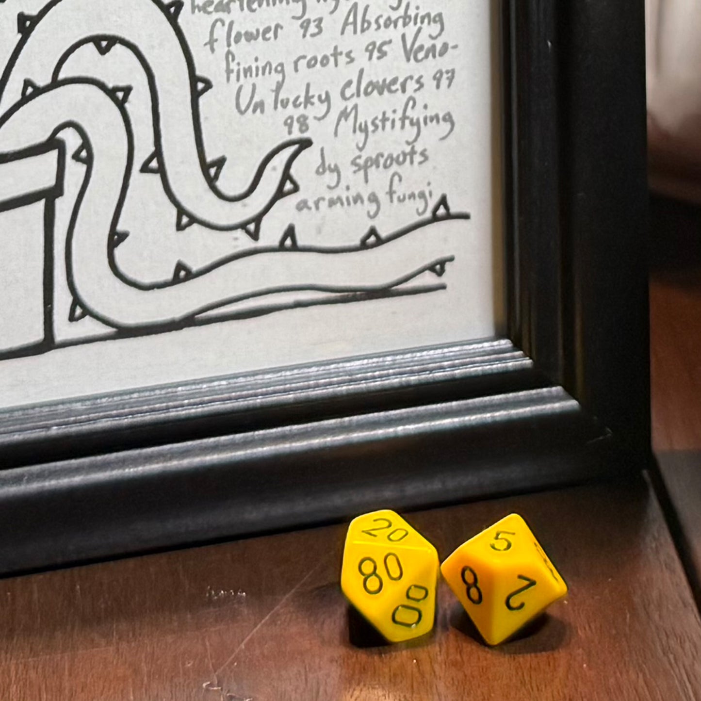 d100 Print: Attacking Plants! (8.5" x 11")