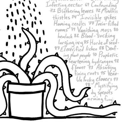 d100 Print: Attacking Plants! (8.5" x 11")