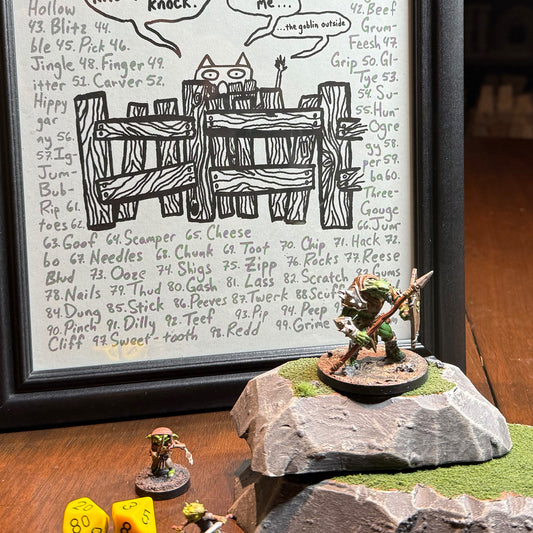 d100 Print: Goblin Names (8.5" x 11")
